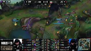 Xiaohu 的Sylas不断送出免费通行证，但 Light 的Jinx成功覆盖了下路， Weibo Gaming 横扫 Oh My God 。